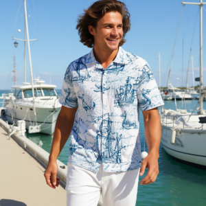 Settemari / Camicia hawaiana ( 98% cotone )
