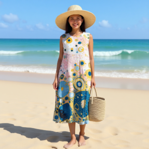 Biglie / Abito senza maniche in cotone