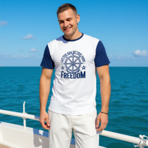 Freedom / T-shirt da uomo in jersey