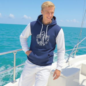 Sea Club / Felpa con cappuccio