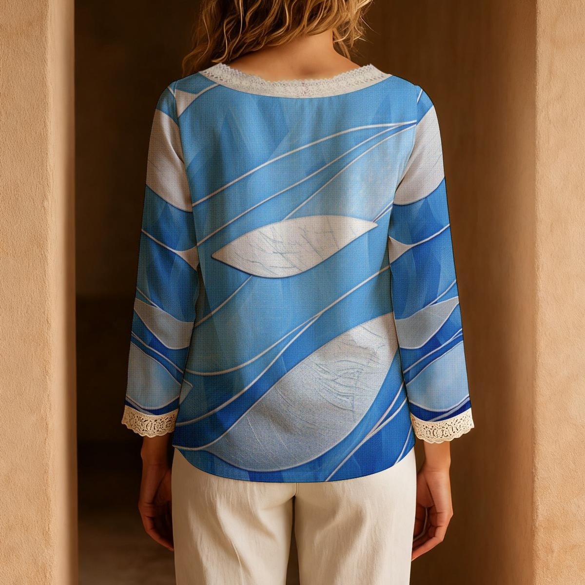 Azzurra / Camicia da donna a maniche lunghe - immagine 3