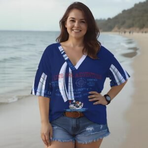 Liberty / Camicia da donna con scollo a V