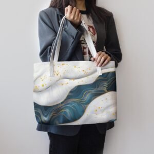 Ghiacciaio / Elegante borsa tote in pelle sintetica