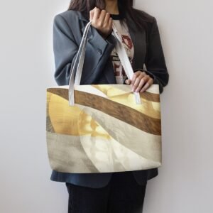 Sabbia dorata / Elegante borsa tote in pelle sintetica