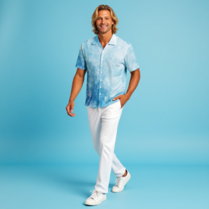 Iceberg / Camicia hawaiana in cotone