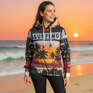Surfing / Felpa con cappuccio