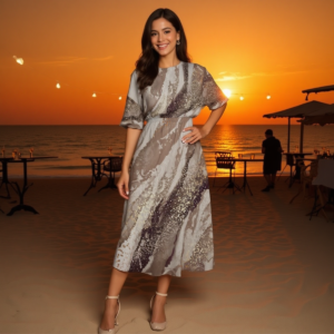 Luce di Sabbia / Abito con vita elastica