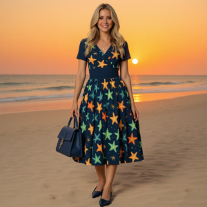 Stelle Marine / Short Sleeve Dress