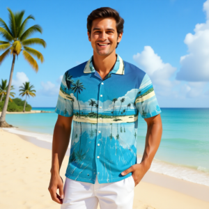 Isola / Camicia hawaiana in cotone
