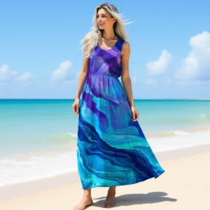 Profondo Oceano / Maxi abito senza maniche