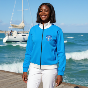 Nautical Sea Club / Giacca in cotone con colletto alto