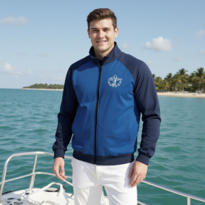 Sea Club / Giacca in cotone con colletto alto