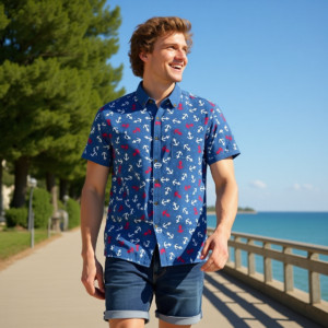 Bluejeans / Camicia in cotone traspirante