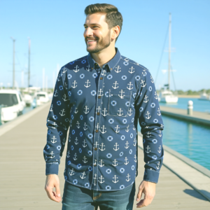 Ancòra Jeans / Camicia in cotone a maniche lunghe