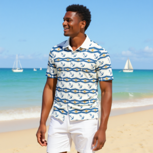 Stars / Camicia hawaiana in cotone