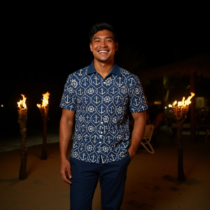 Rudder / Camicia hawaiana in cotone