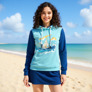 Sailboat / Felpa con cappuccio