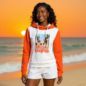 Beach California / Felpa con cappuccio