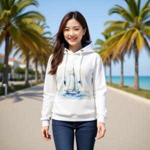 White Dream / Felpa con cappuccio