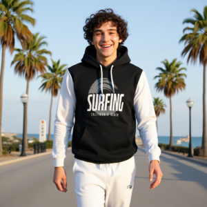 Surfing BN / Felpa con cappuccio