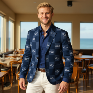 Shark / Blazer casual in cotone