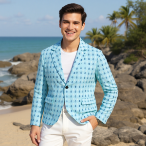 Celeste / Blazer casual in cotone