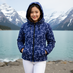 Darkblue / Giacca imbottita con cappuccio