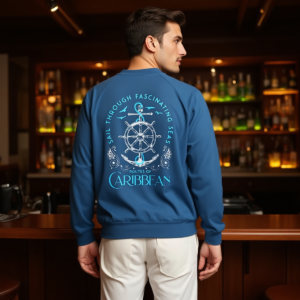 Caribbean / Giacca in cotone con colletto alto