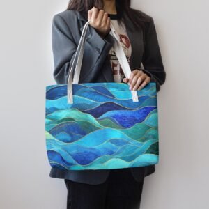 Onde / Elegante borsa tote in pelle sintetica