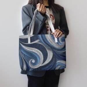 Silverblu / Elegante borsa tote in pelle sintetica