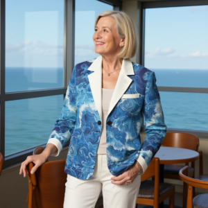 Mare mosso / Blazer in puro cotone