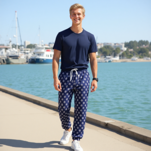 Pants-05 / Pantaloni in puro cotone