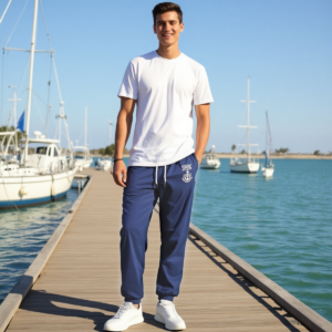 Sailing / Pantaloni in puro cotone