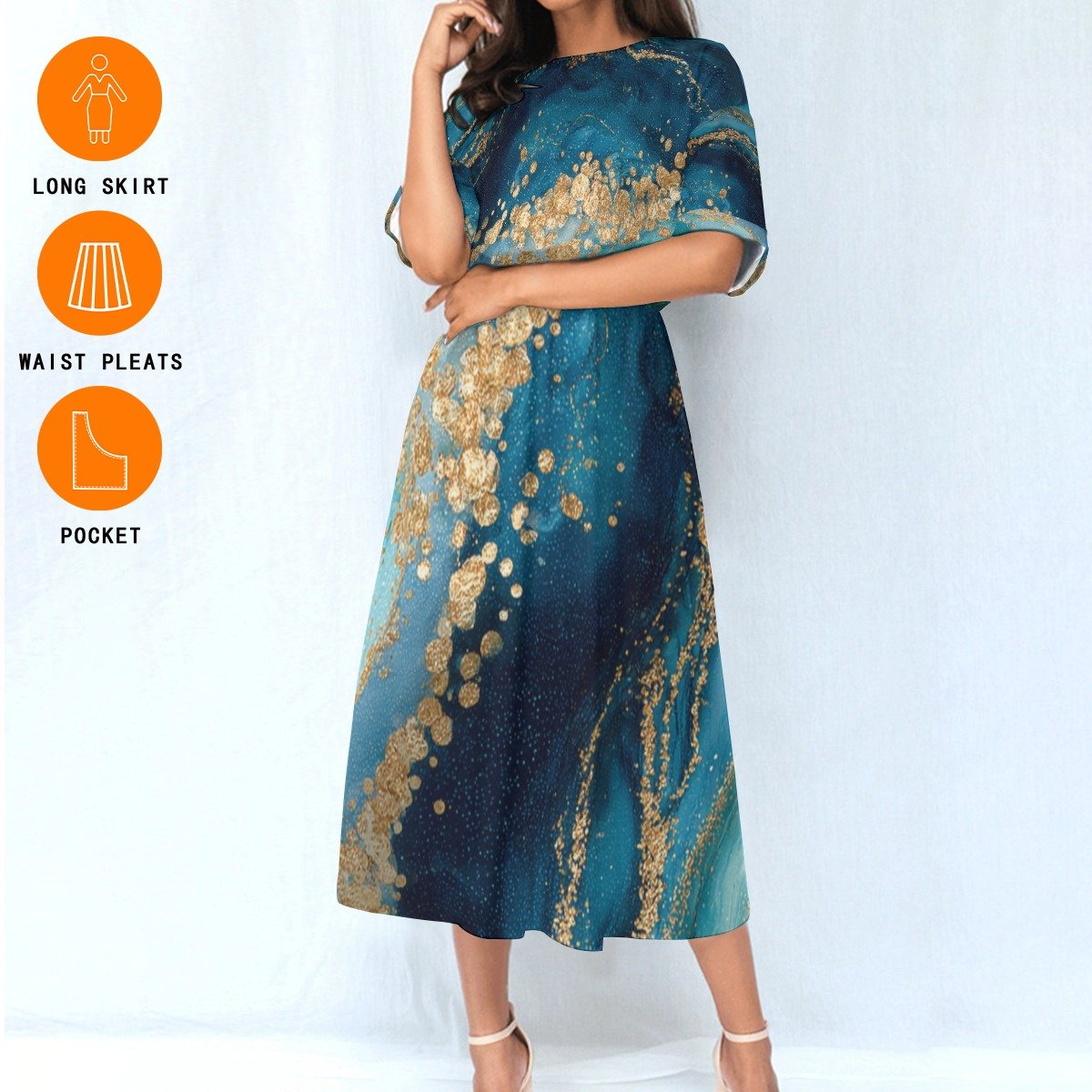Goldblue / Abito a vita elastica